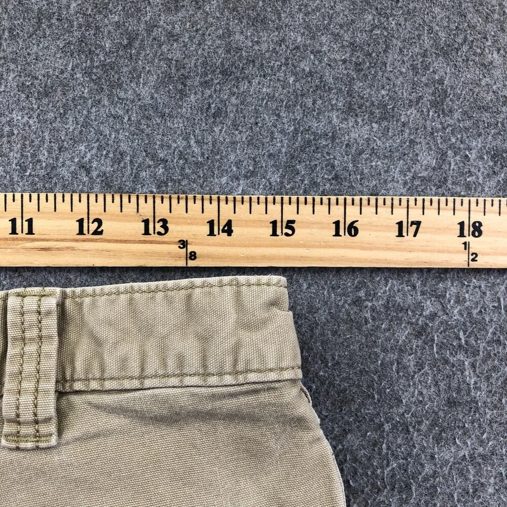 Carhartt Pants Mens 32x32 Beige Canvas Carpenter Relaxed Fit Straight Workwear